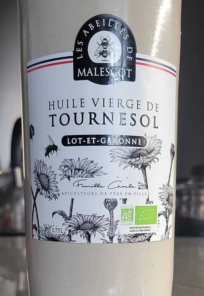 Huile Vierge de Tournesol Bio