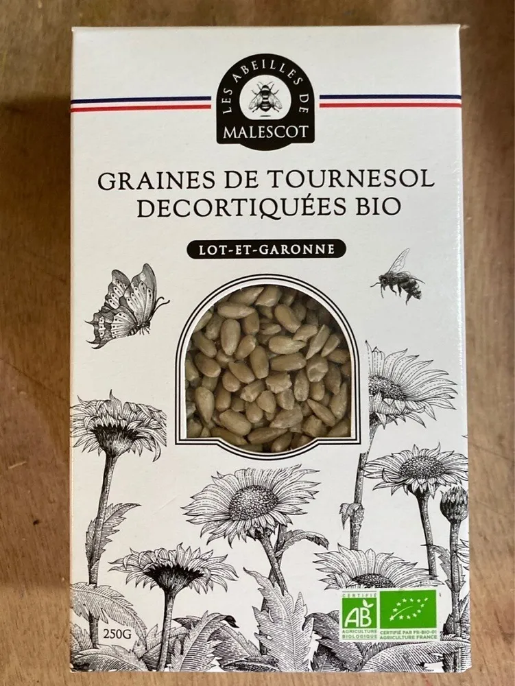 Graines de Tournesol Decortiquees Bio