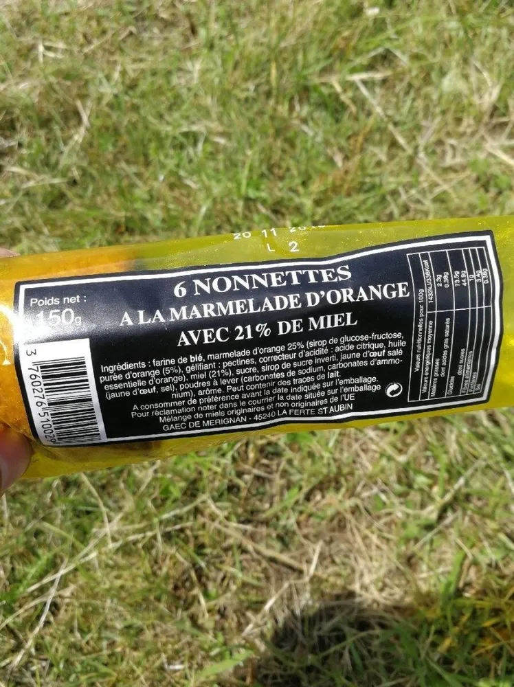 Nonettes à la marmelade d'orange
