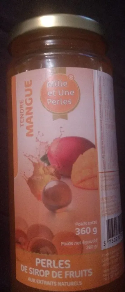 Perles de sirop de fruits