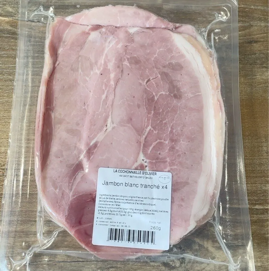 Jambon blanc tranché x4