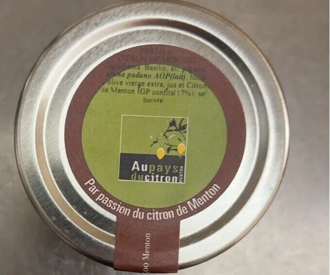 Pesto au citron de menton