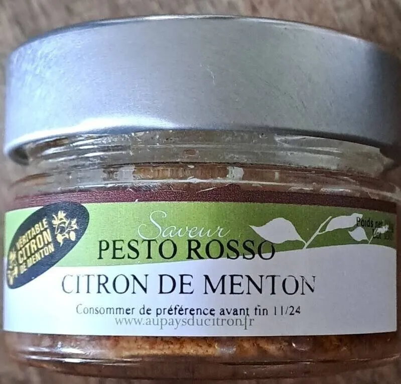 Pesto rosso citron de Menton