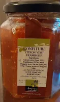 Confiture framboise citron vert