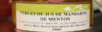 Perles de jus de mandarine de menton