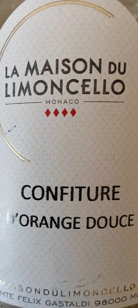 Confiture orange douce