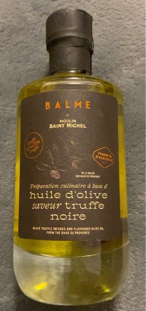 Huile d’olive saveur truffe noire