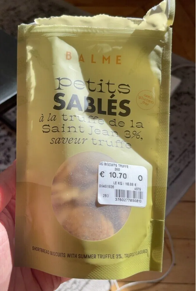 Petits sablés à la truffe de la saint jean 3% saveur truffe