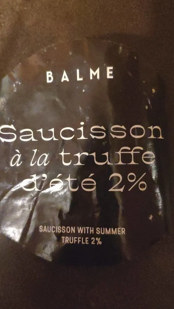 Saucisson à la truffe d'été 2 pour cent