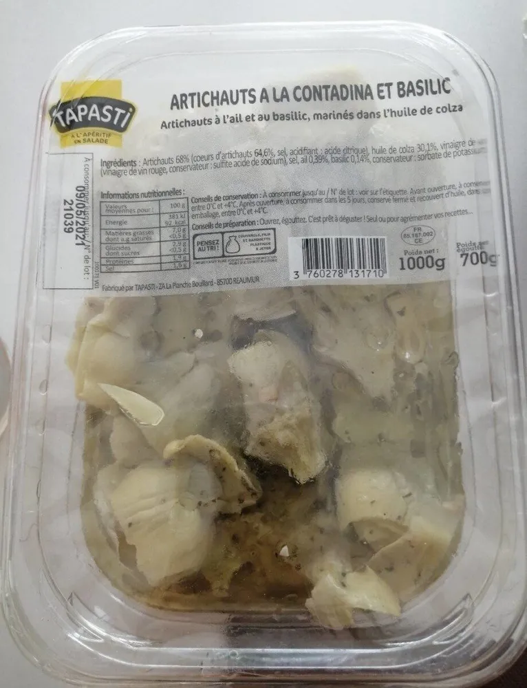 Artichauts à la contadina et basilic