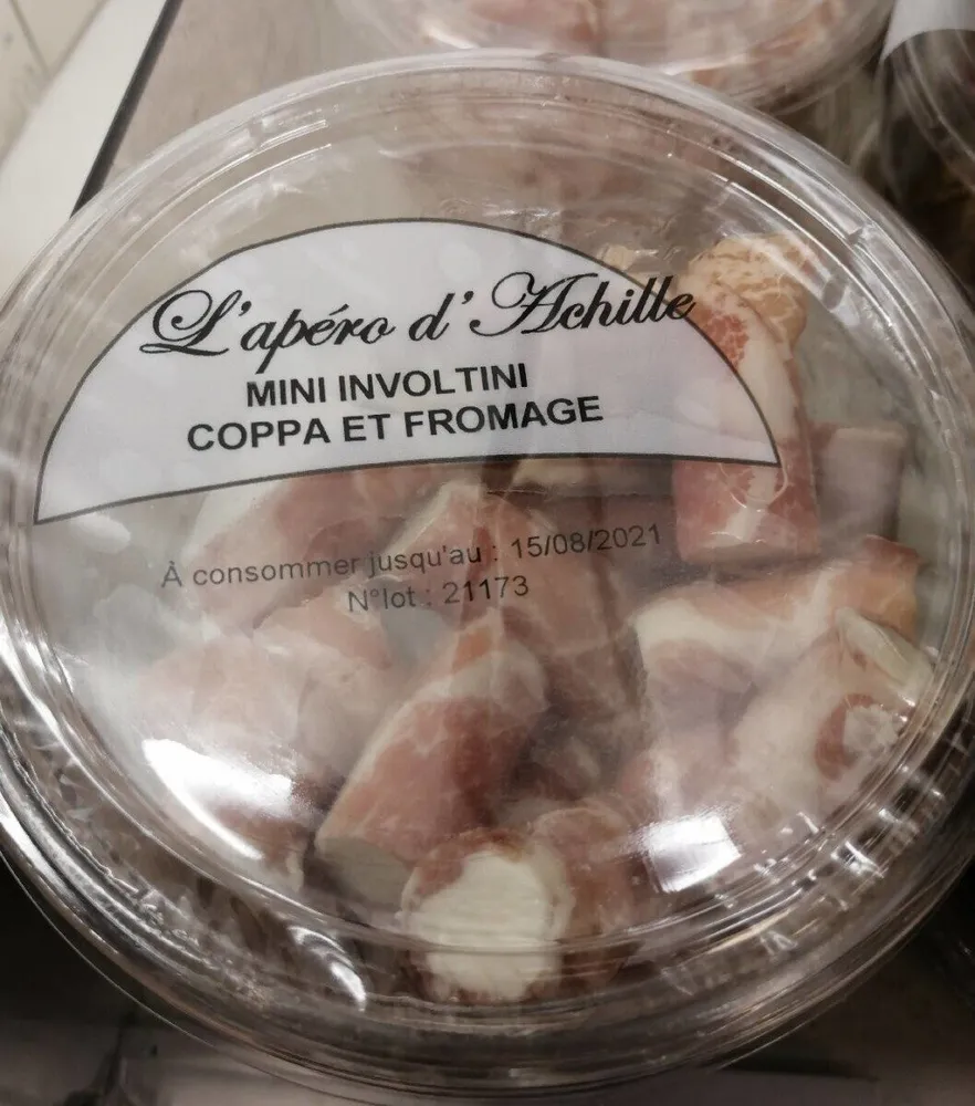 mini involtini coppa et fromage