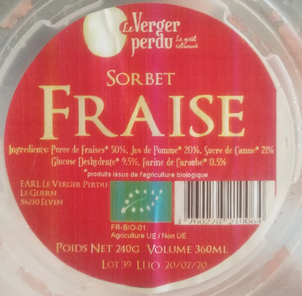 Sorbet fraise