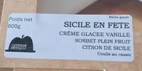 Buche glacée sicile en fête