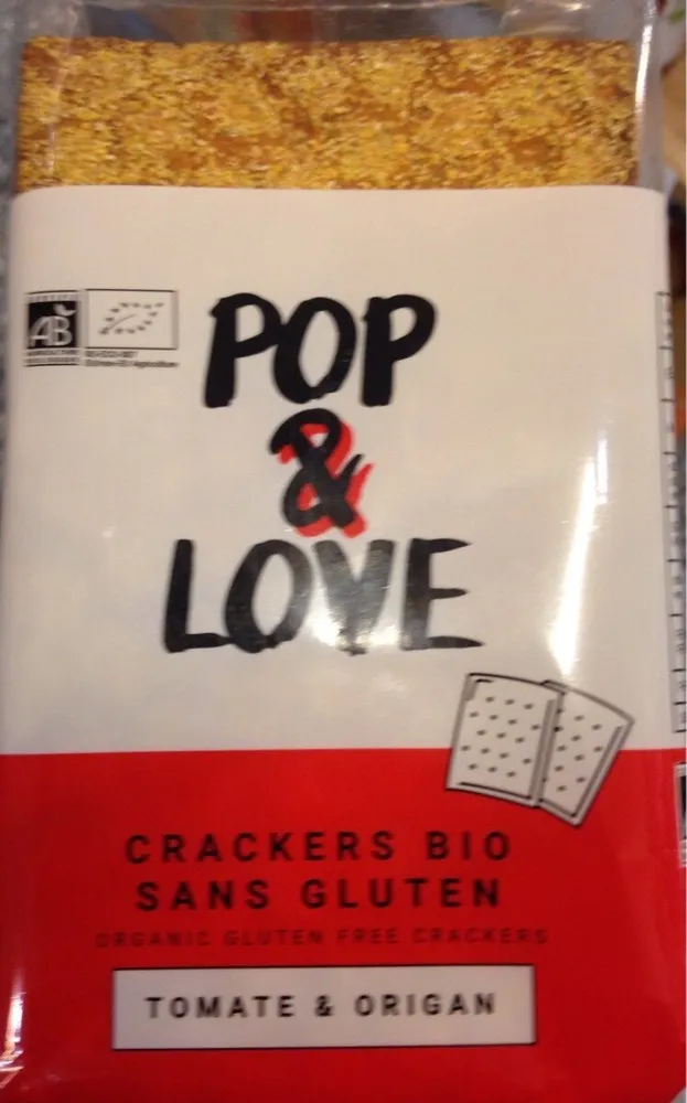 Crackers bio sans gluten Pop & Love