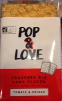 Crackers bio sans gluten Pop & Love