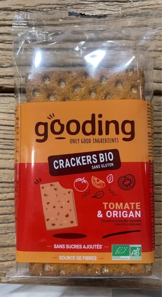 Crackers bio sans gluten tomate & origan