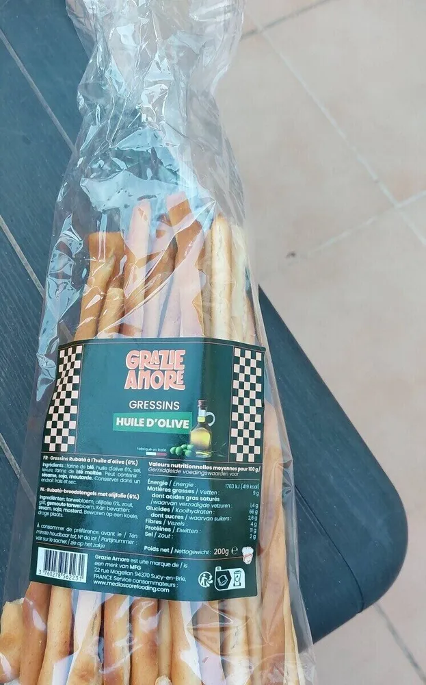 Gressins huile d'olive