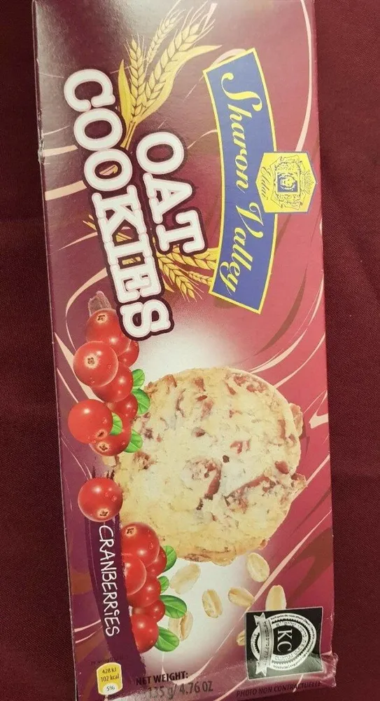 oat cookies cranberries