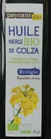 Huile vierge bio de colza