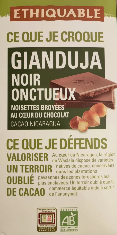 Chocolat gianduja