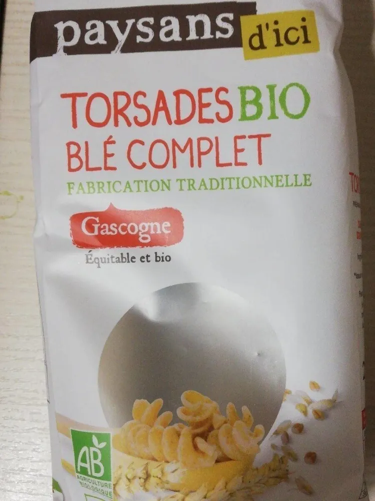 TORSADES BIO BLÉ COMPLET