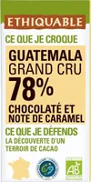 Guatemala 78% chocolaté et note de caramel