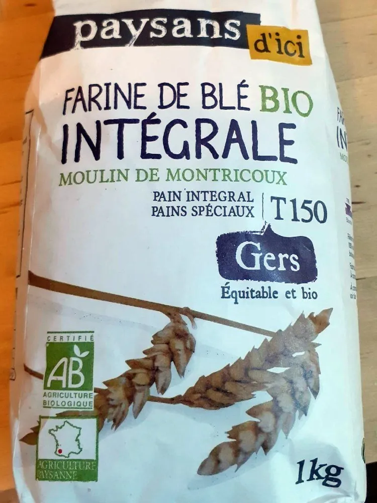 Farine de blé bio intégrale