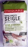 Farine complète - seigle bio - moulue à la meule de pierre - T130