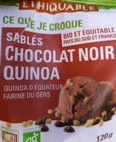 Sablés chocolat noir quinoa