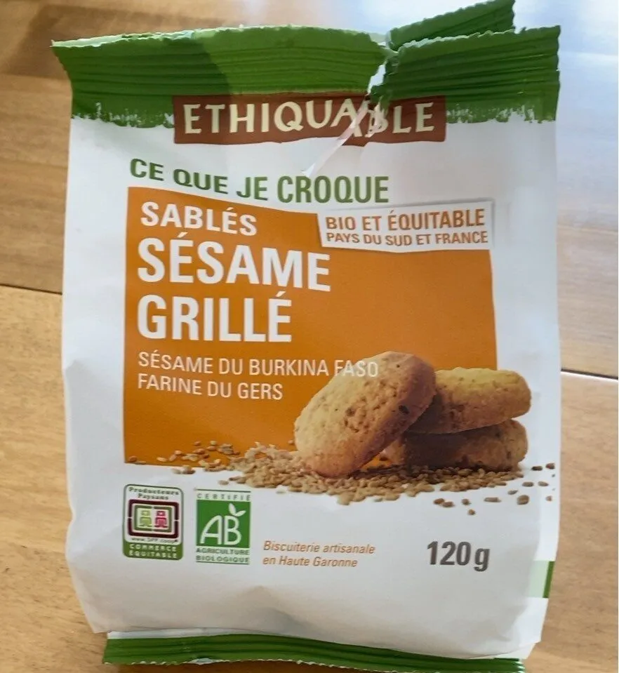 Sablés sesame grillé
