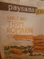 Sablé Bio Thym Romarin