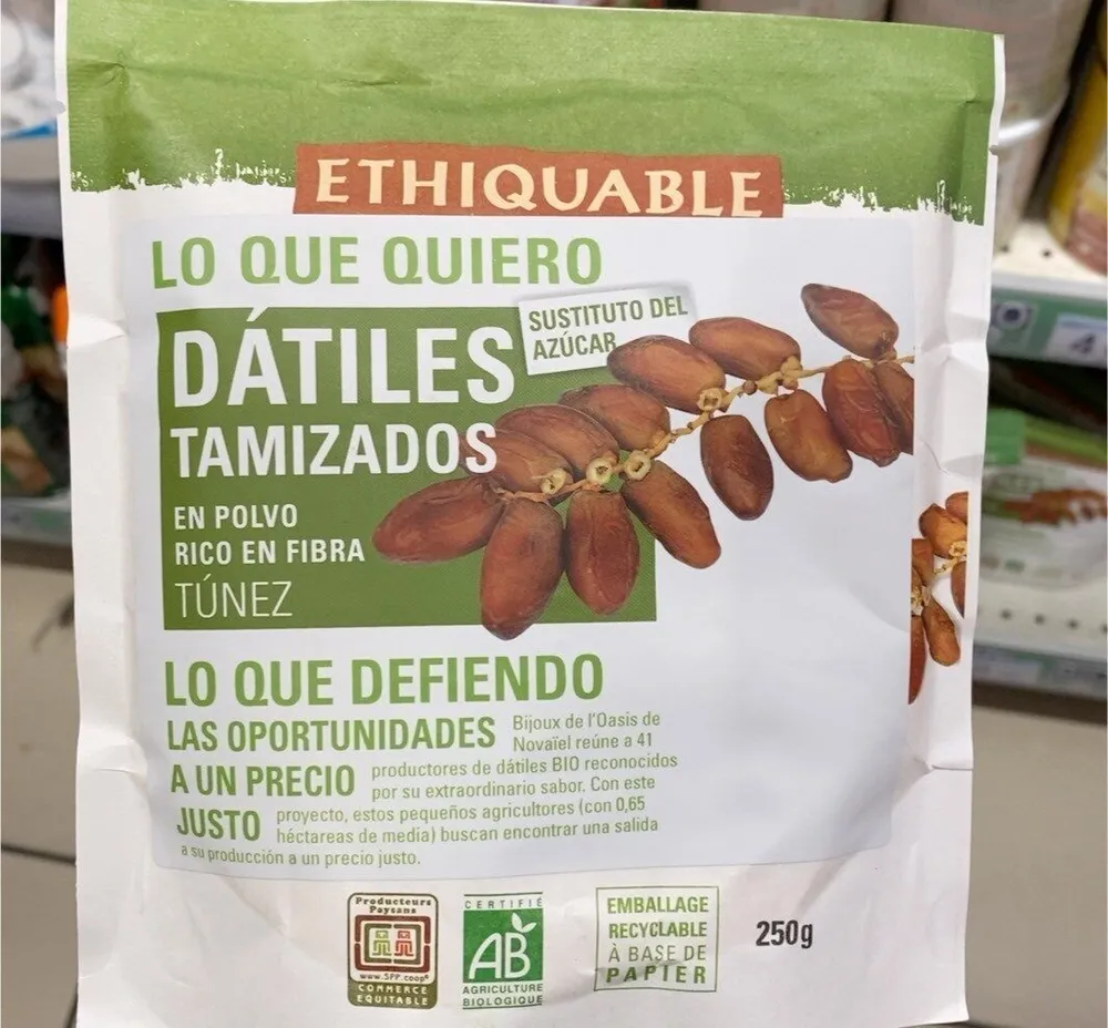 Dátiles tamizados