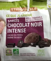 Sablés chocolat noir intense
