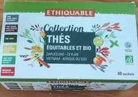 Collection thés équitables bio