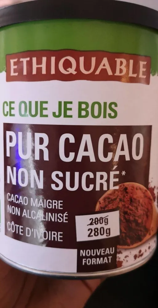 Pur cacao non sucré