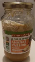 Purée de pommes, ananas et fruits de la passion