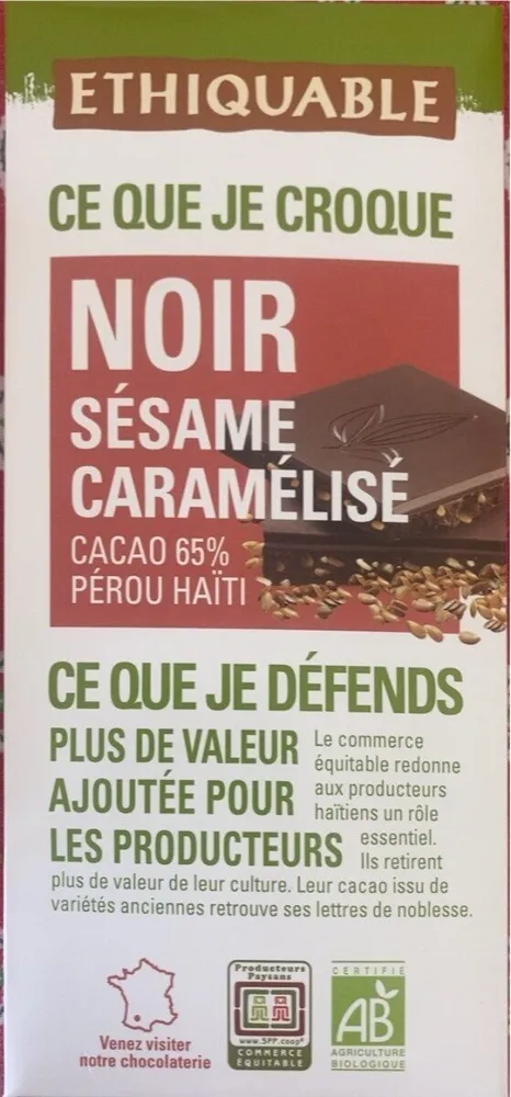 Noir sésame caramelise
