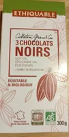Collection Grand Cru : 3 chocolats noirs