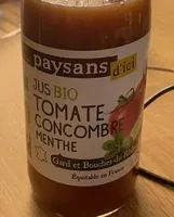Jus tomate concombre menthe doucehe