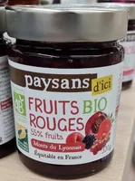 Confiture extra bio de fruits rouge