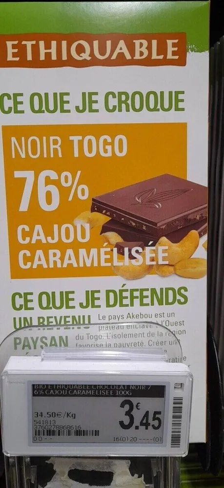 Chocolat Noir Togo