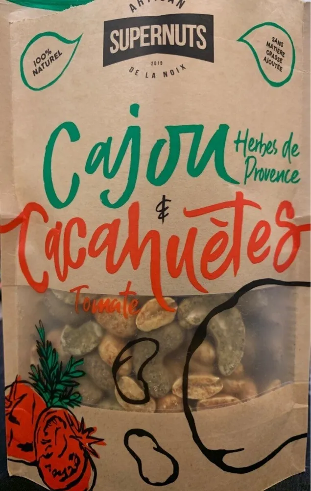 Cajou herbes de provence & cacahuètes tomate