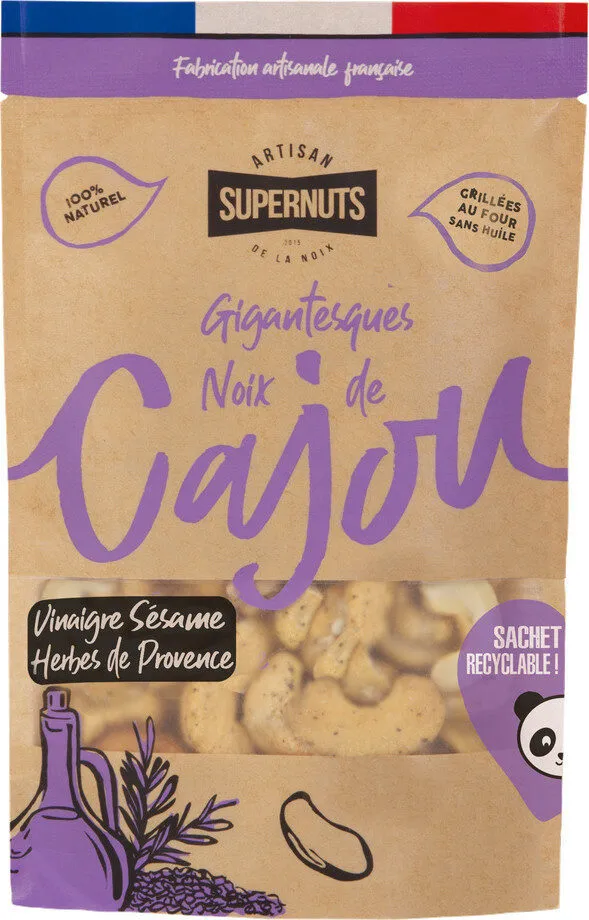 Gignatesques Noix de Cajou Vinaigre Sésame Herbes de Provence