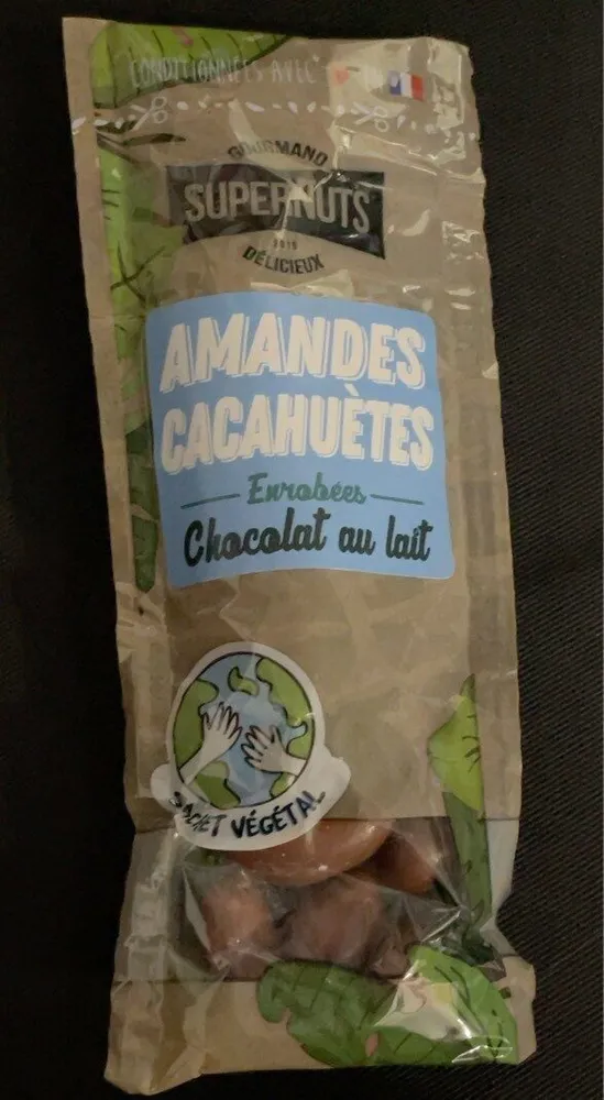 Amandes cacahuètes enrobées chocolat au lait