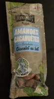 Amandes cacahuètes enrobées chocolat au lait