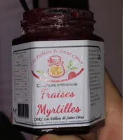 Confiture artisanale fraises myrtille