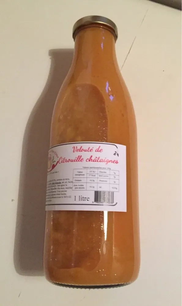 Velouté de citrouille chataigne