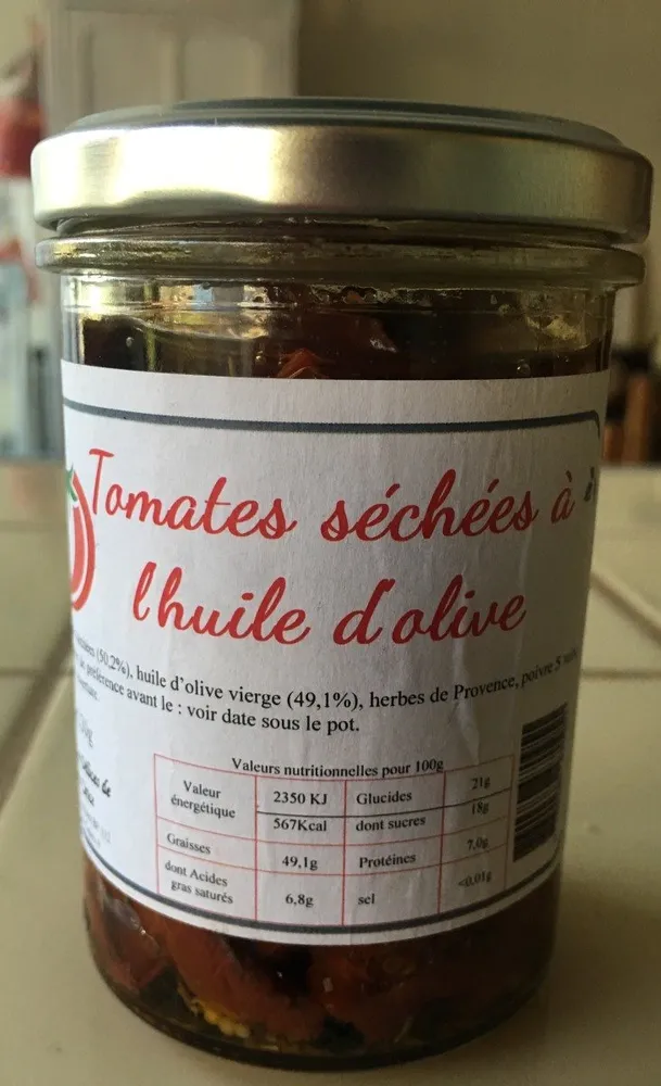 Tomates séchées à l'huile d'olive