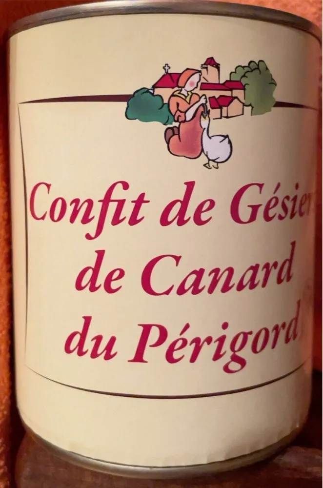 Confit de gésiers de canard du Périgord