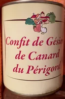 Confit de gésiers de canard du Périgord